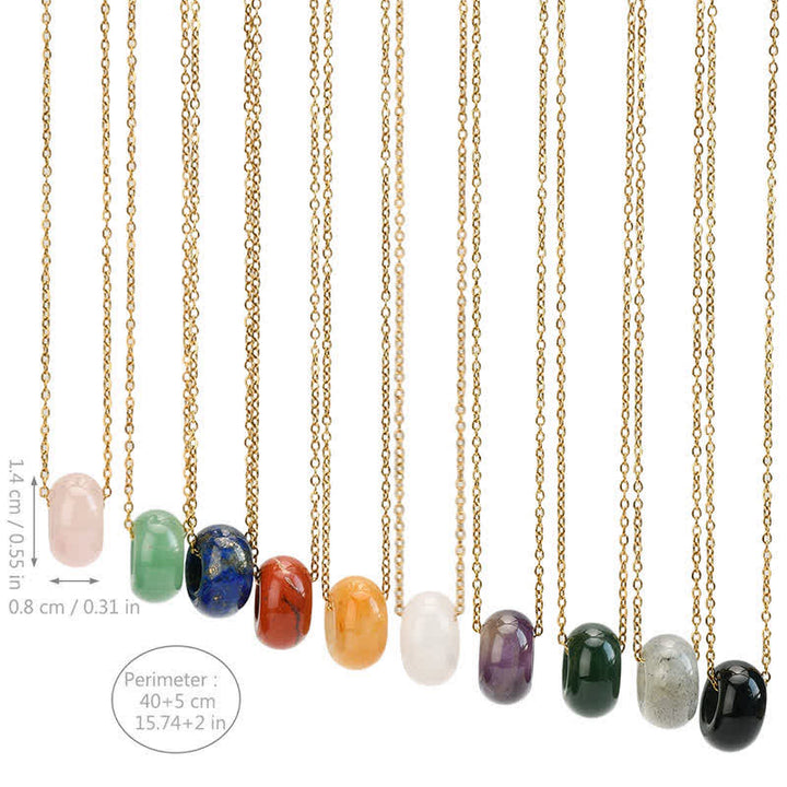 Buddha Stones Naturalny naszyjnik leczniczy z kryształu różowego kwarcu i zielonego awenturynu - image 27