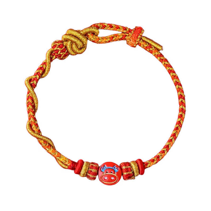 Buddha Stones Bransoletka z czerwonego sznurka z chińskim znakiem zodiaku Cinnabar Blessing - image 19