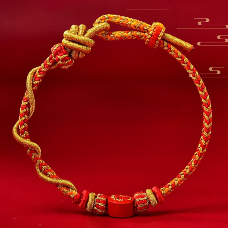 Buddha Stones Bransoletka z czerwonego sznurka z chińskim znakiem zodiaku Cinnabar Blessing - image 16