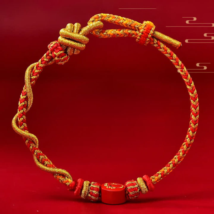 Buddha Stones Bransoletka z czerwonego sznurka z chińskim znakiem zodiaku Cinnabar Blessing - image 16