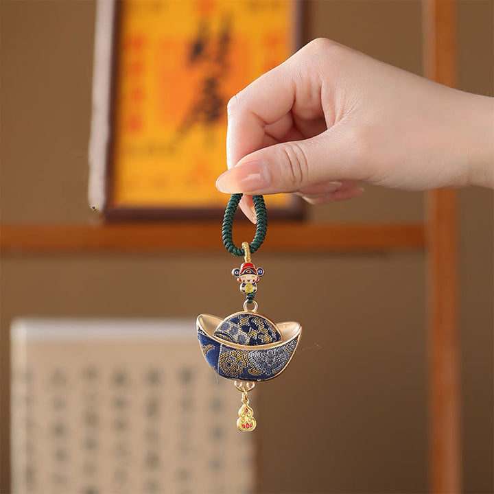Buddha Stones Breloczek Song Brocade Yuanbao Luck - image 3