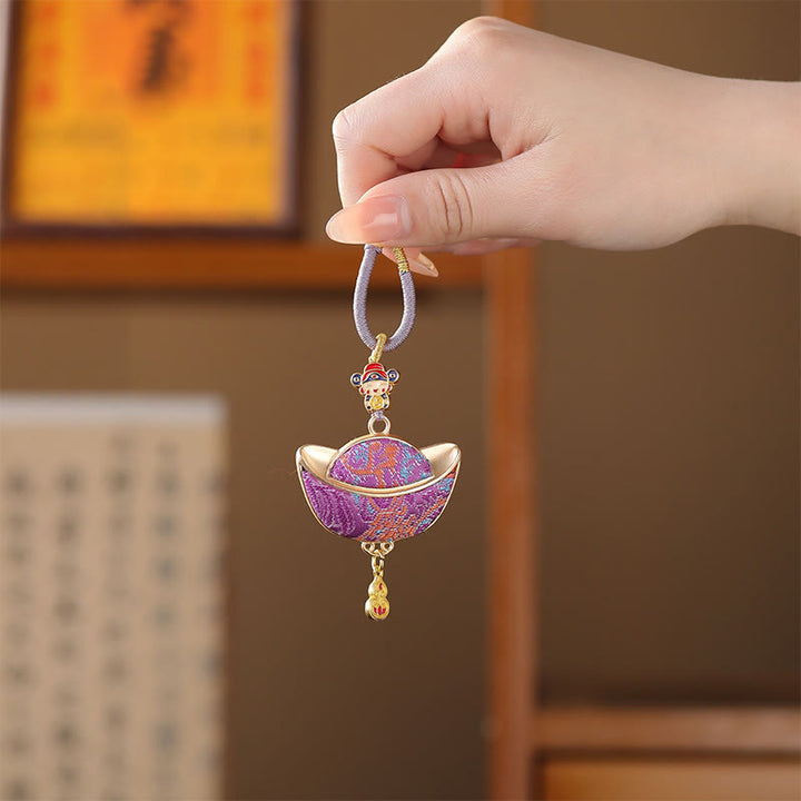 Buddha Stones Breloczek Song Brocade Yuanbao Luck - image 4