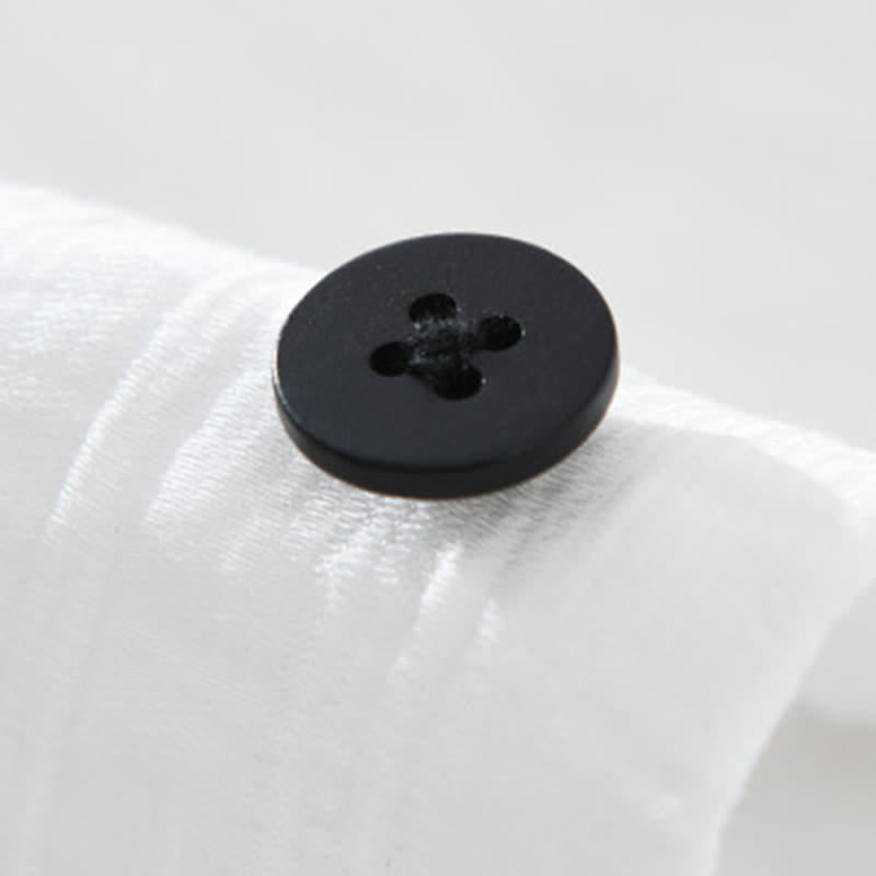 Buddha Stones Letnie, swobodne, minimalistyczne koszule męskie zapinane na guziki - image 13
