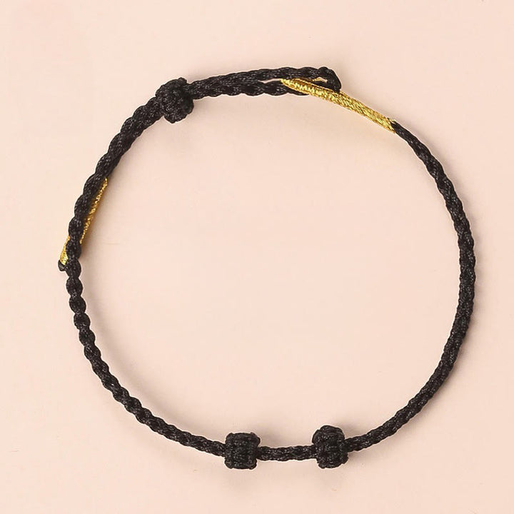 Buddha Stones Ręcznie pleciona, czerwona, sznurkowa, 3 mm, ochronna, regulowana bransoletka DIY z koralików jadeitowych - image 23