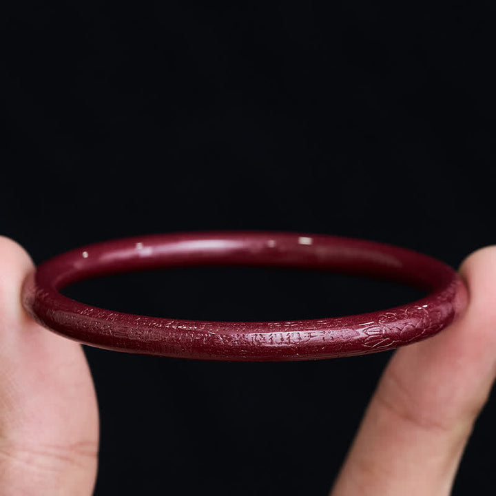 Buddha Stones Bransoletka Cinnabar Plain Heart Sutra Calm - image 11