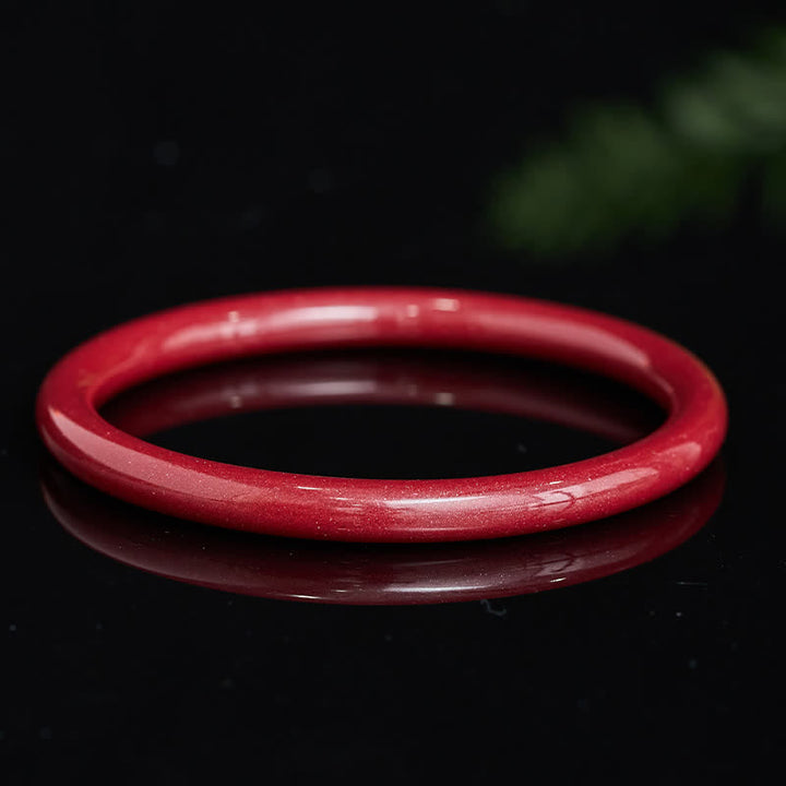 Buddha Stones Bransoletka Cinnabar Plain Heart Sutra Calm - image 1