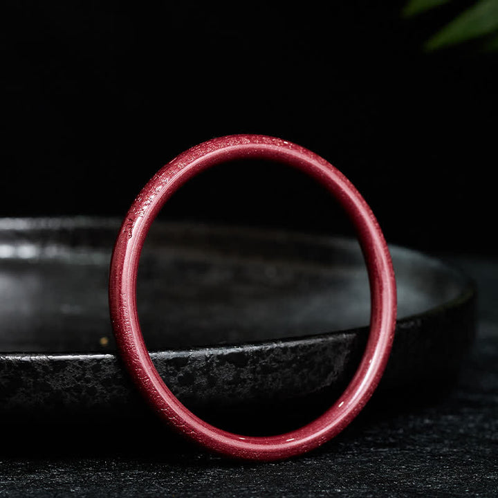 Buddha Stones Bransoletka Cinnabar Plain Heart Sutra Calm - image 9