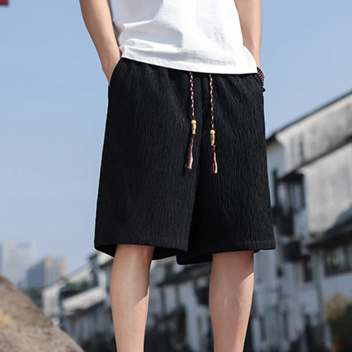 Szorty bermudy męskie Buddha Stones Summer Casual ze ściągaczem i kieszeniami - image 12