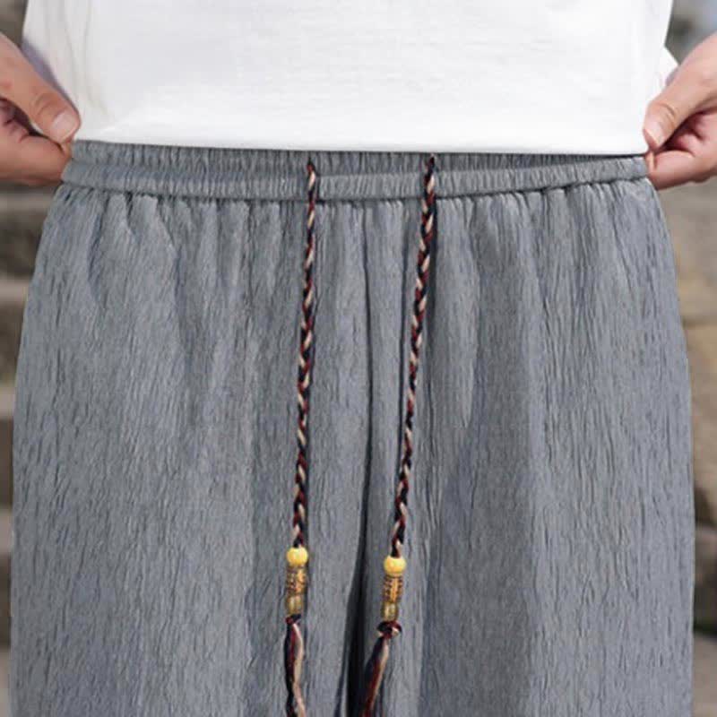 Szorty bermudy męskie Buddha Stones Summer Casual ze ściągaczem i kieszeniami - image 27