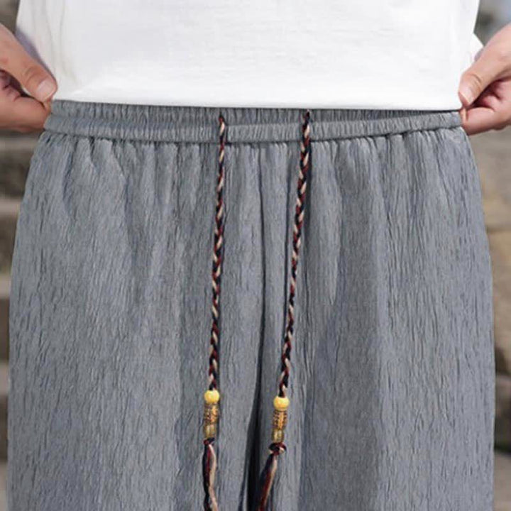 Szorty bermudy męskie Buddha Stones Summer Casual ze ściągaczem i kieszeniami - image 27