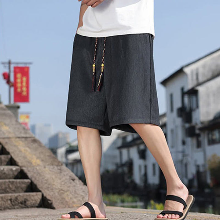 Szorty bermudy męskie Buddha Stones Summer Casual ze ściągaczem i kieszeniami - image 31