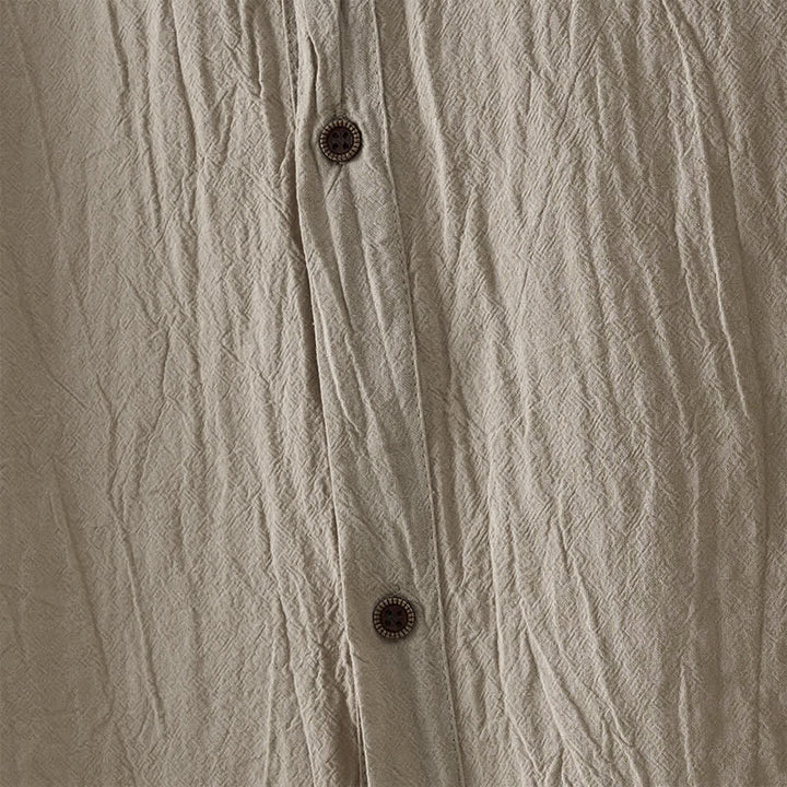 Buddha Stones Letnie, swobodne, minimalistyczne, zapinane na guziki, męskie koszule bez rękawów - image 18