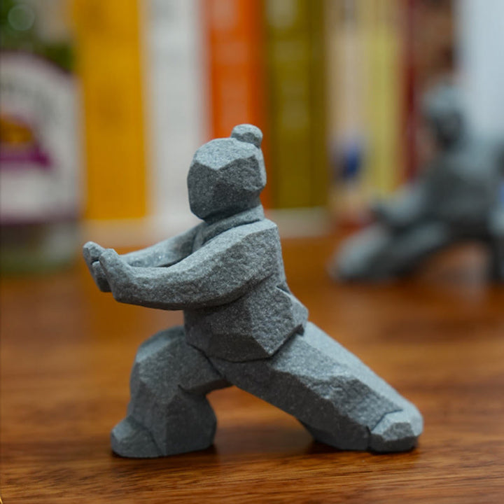 Buddha Stones Żywica Yin Yang Równowaga Tai Chi Rysunek Uważny wystrój salonu - image 16