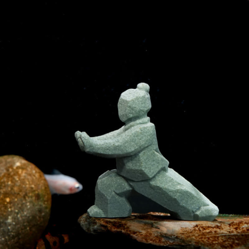 Buddha Stones Żywica Yin Yang Równowaga Tai Chi Rysunek Uważny wystrój salonu - image 17