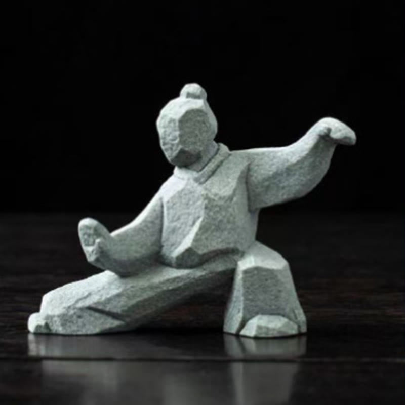 Buddha Stones Żywica Yin Yang Równowaga Tai Chi Rysunek Uważny wystrój salonu - image 12