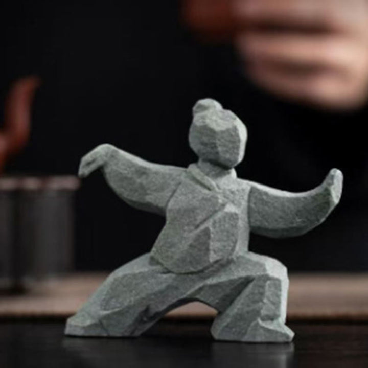 Buddha Stones Żywica Yin Yang Równowaga Tai Chi Rysunek Uważny wystrój salonu - image 6