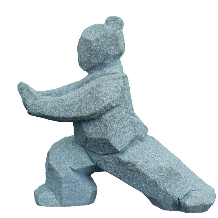 Buddha Stones Żywica Yin Yang Równowaga Tai Chi Rysunek Uważny wystrój salonu - image 19