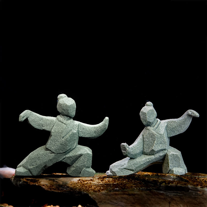 Buddha Stones Żywica Yin Yang Równowaga Tai Chi Rysunek Uważny wystrój salonu - image 0