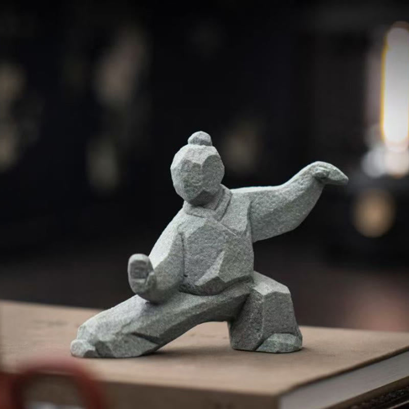 Buddha Stones Żywica Yin Yang Równowaga Tai Chi Rysunek Uważny wystrój salonu - image 13