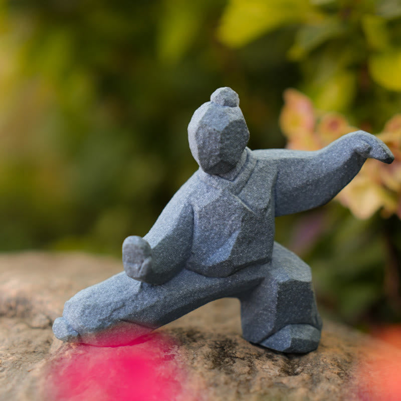 Buddha Stones Żywica Yin Yang Równowaga Tai Chi Rysunek Uważny wystrój salonu - image 11