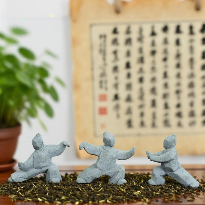 Buddha Stones Żywica Yin Yang Równowaga Tai Chi Rysunek Uważny wystrój salonu - image 20