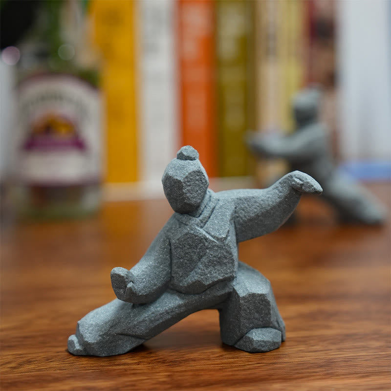 Buddha Stones Żywica Yin Yang Równowaga Tai Chi Rysunek Uważny wystrój salonu - image 10