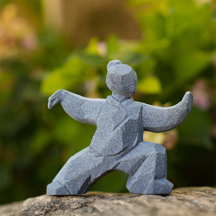 Buddha Stones Żywica Yin Yang Równowaga Tai Chi Rysunek Uważny wystrój salonu - image 2