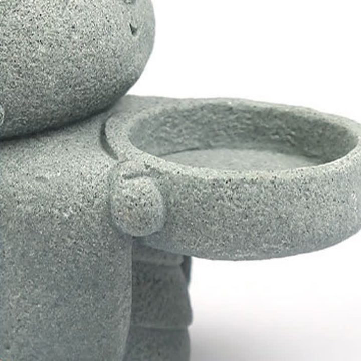Buddha Stones Żywiczny świecznik Budda Spokój Dekoracja bez świecy - image 14