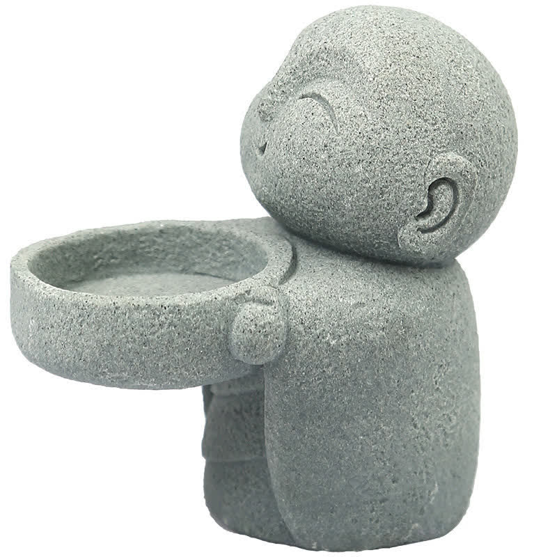 Buddha Stones Żywiczny świecznik Budda Spokój Dekoracja bez świecy - image 15