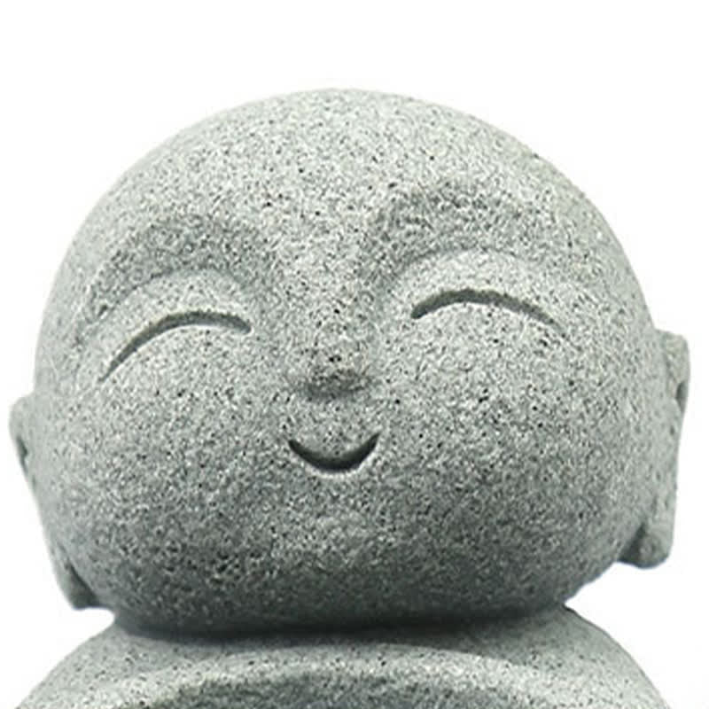 Buddha Stones Żywiczny świecznik Budda Spokój Dekoracja bez świecy - image 13
