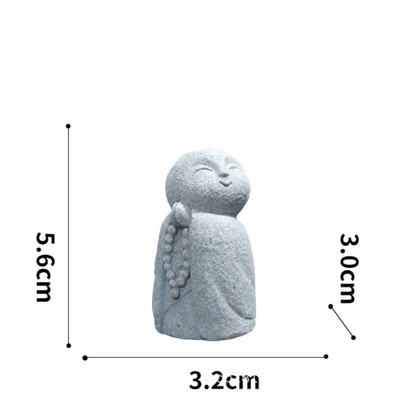 Buddha Stones Żywiczna mała modlitwa Buddy Ksitigarbha do medytacji współczucia - Długie koraliki modlitewne 5,6*3,2*3,0 cm - image 15