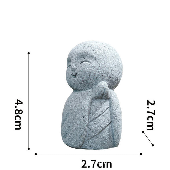 Buddha Stones Żywiczna mała modlitwa Buddy Ksitigarbha do medytacji współczucia - Modlitwa 4,8*2,7*2,7 cm - image 19
