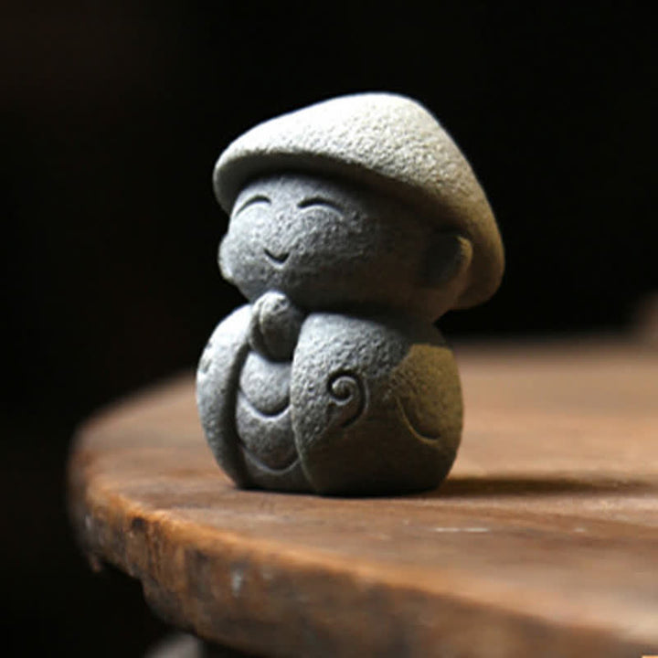 Buddha Stones Żywiczna mała modlitwa Buddy Ksitigarbha do medytacji współczucia - image 3