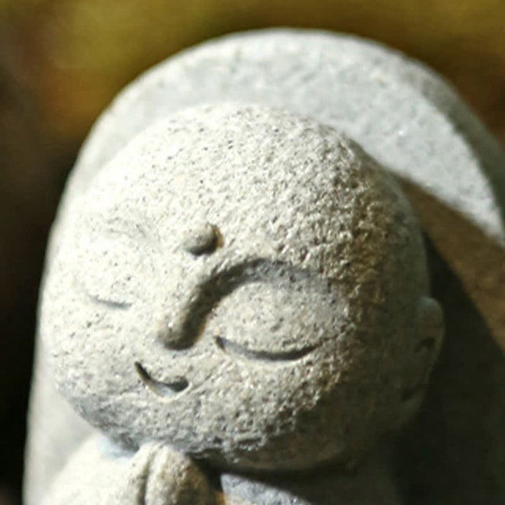 Buddha Stones Żywiczna mała modlitwa Buddy Ksitigarbha do medytacji współczucia - image 7