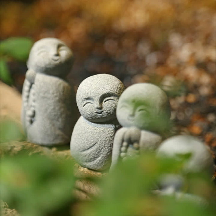 Buddha Stones Żywiczna mała modlitwa Buddy Ksitigarbha do medytacji współczucia - image 21
