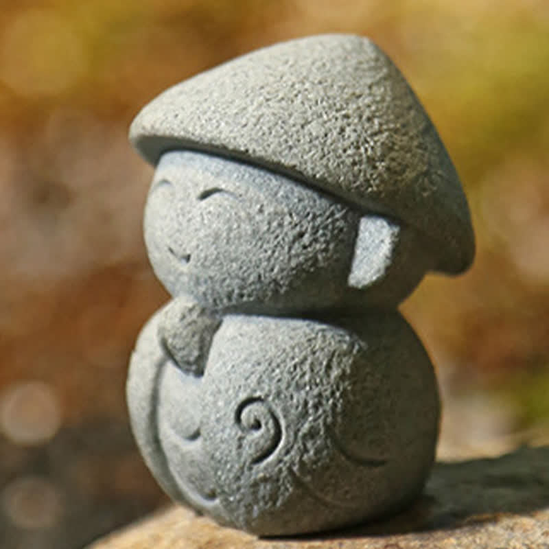 Buddha Stones Żywiczna mała modlitwa Buddy Ksitigarbha do medytacji współczucia - image 6