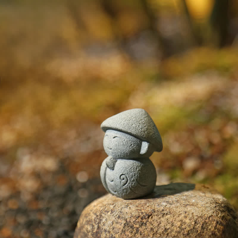 Buddha Stones Żywiczna mała modlitwa Buddy Ksitigarbha do medytacji współczucia - image 4