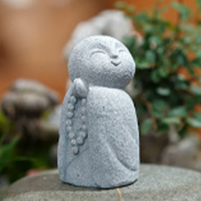 Buddha Stones Żywiczna mała modlitwa Buddy Ksitigarbha do medytacji współczucia - image 16