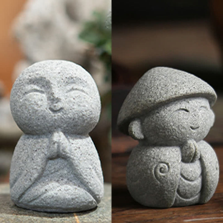 Buddha Stones Żywiczna mała modlitwa Buddy Ksitigarbha do medytacji współczucia - image 20