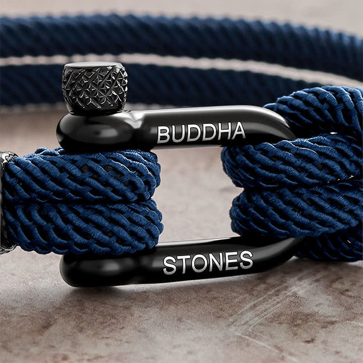 Buddha Stones Bransoleta wzmacniająca z liną ze stali tytanowej - image 2