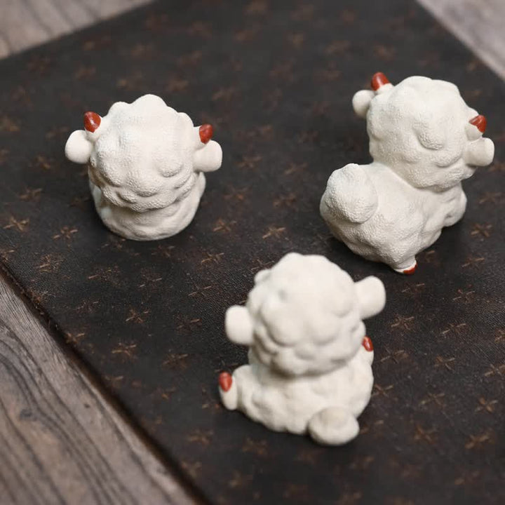 Buddha Stones Fioletowa glina, chiński zodiak, słodka herbata szczęścia dla zwierząt - image 11