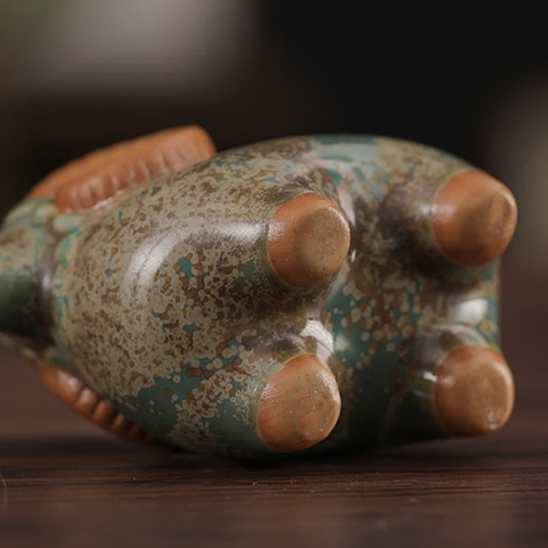 Buddha Stones Ceramiczny chiński znak zodiaku Baran Dobrobyt Uroczy wystrój zwierzęcy ze szkliwa zmieniającego się w piecu - image 14