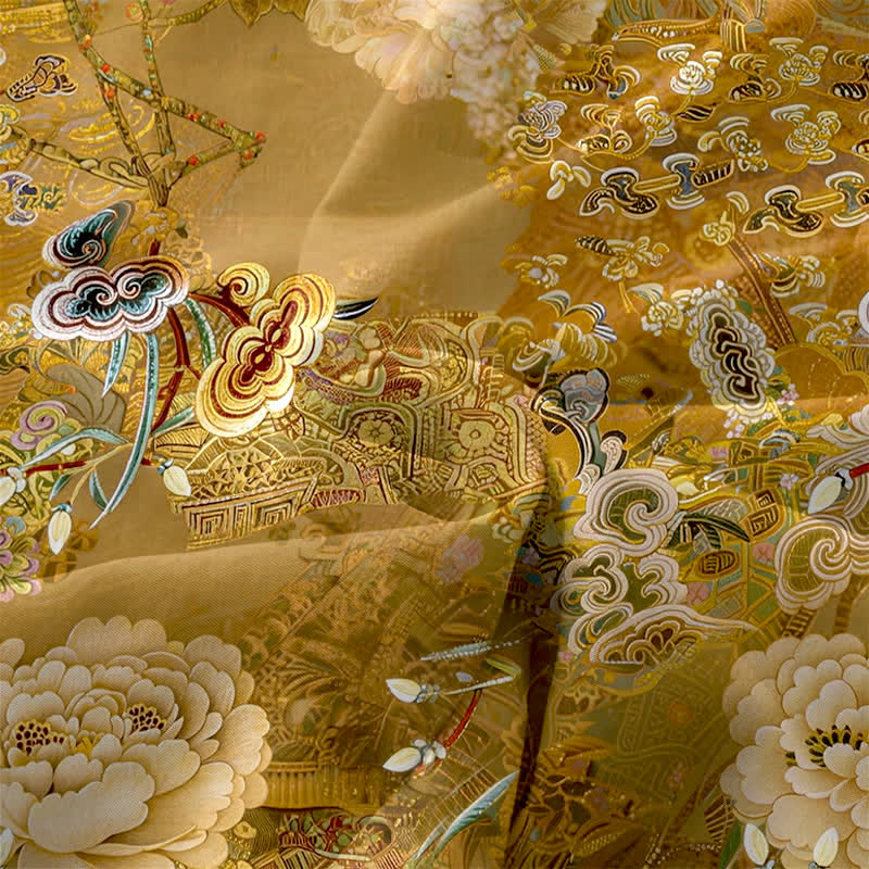 Buddha Stones Letnia, swobodna, damska sukienka midi w stylu vintage z kwiatowym wzorem paisley i bez rękawów, z kieszeniami - image 3
