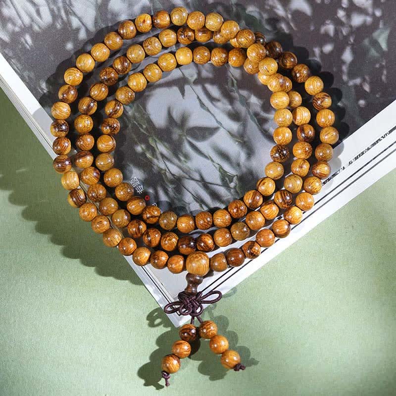 Buddha Stones Naturalna marmurowa mala z 108 koralikami Harmony - image 2