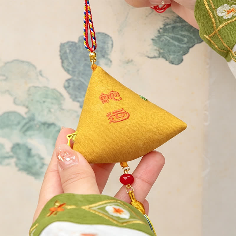 Buddha Stones Haftowany trójkątny skorpion Zongzi, uroczy zwierzęcy wystrój - image 10