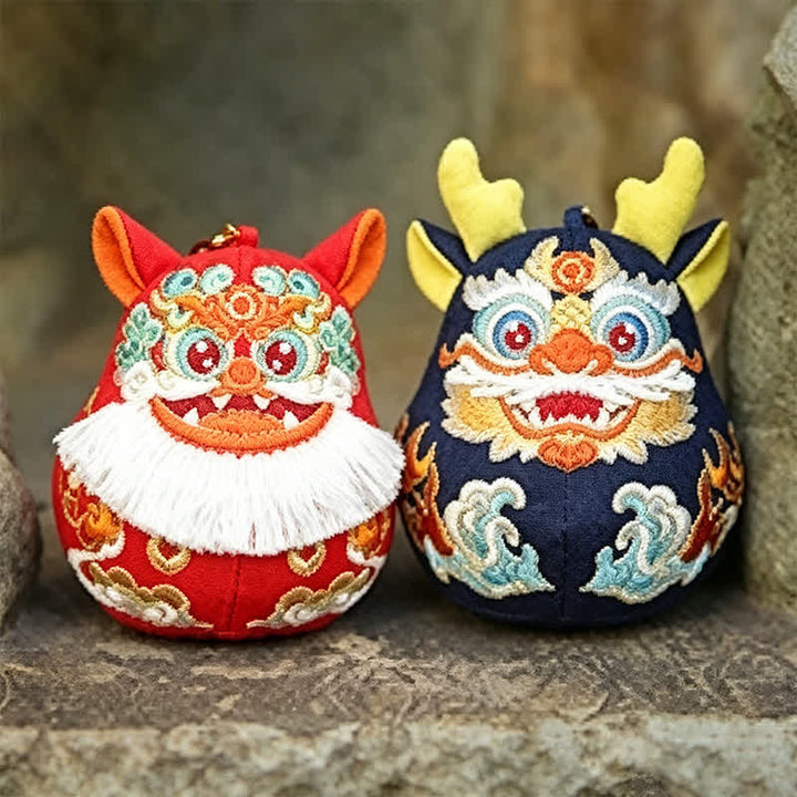 Buddha Stones Szczęśliwy Pi Xiu Qilin Smok Lis Bogactwo Uroczy Dekor Zwierzęcy - image 14