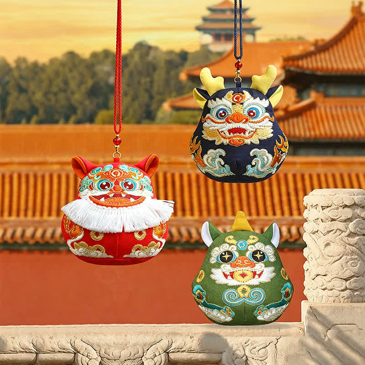 Buddha Stones Szczęśliwy Pi Xiu Qilin Smok Lis Bogactwo Uroczy Dekor Zwierzęcy - image 16