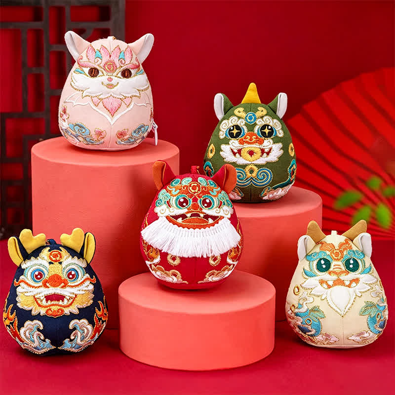 Buddha Stones Szczęśliwy Pi Xiu Qilin Smok Lis Bogactwo Uroczy Dekor Zwierzęcy - image 17