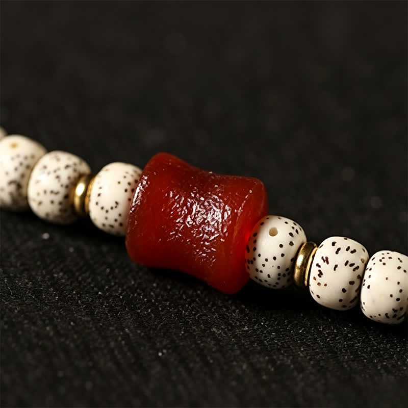 Buddha Stones Koralik mądrości z nasion bodhi gwiazdy księżyca, dzi, ręcznie tkany tybetański, 108 koralików mala - image 10