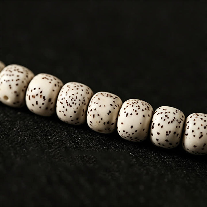 Buddha Stones Koralik mądrości z nasion bodhi gwiazdy księżyca, dzi, ręcznie tkany tybetański, 108 koralików mala - image 11